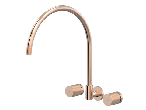 Tapware ParTaps IDK Spa Set Wall Swivel Colour: Brushed Rose Gold Size: XL Place & Palette