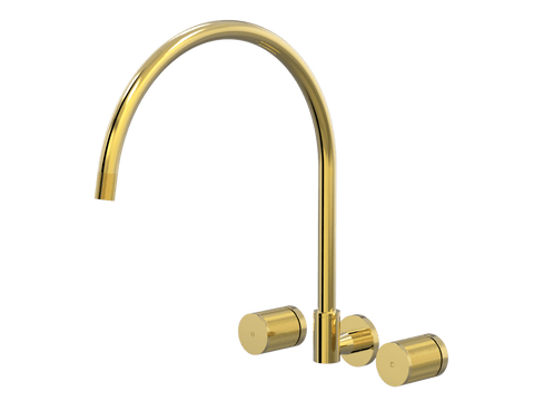 Tapware ParTaps IDK Spa Set Wall Swivel Colour: Gold Size: XL Place & Palette