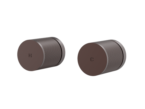 Tapware ParTaps IDK Top Assemblies Wall Pair Colour: Antique Copper Place & Palette