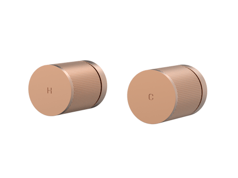 Tapware ParTaps IDK Top Assemblies Wall Pair Colour: Brushed Copper Place & Palette