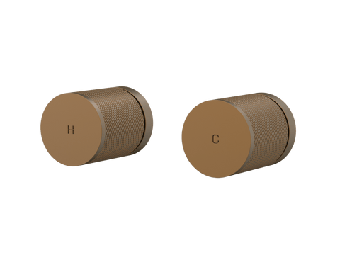 Tapware ParTaps IDK Top Assemblies Wall Pair Colour: Burnished Place & Palette