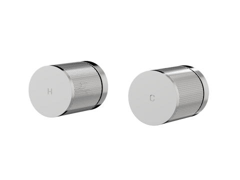 Tapware ParTaps IDK Top Assemblies Wall Pair Colour: Chrome Place & Palette