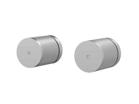 Tapware ParTaps IDK Top Assemblies Wall Pair Colour: Satin Pearl Place & Palette