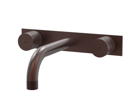 Tapware ParTaps IDK Wall Basin Set Colour: Antique Copper Style: On Plate Place & Palette
