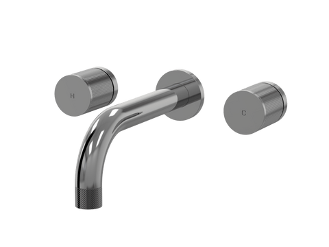 Tapware ParTaps IDK Wall Basin Set Colour: Black Sapphire Style: Original Place & Palette
