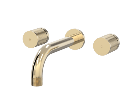 Tapware ParTaps IDK Wall Basin Set Colour: Brass Gold Style: Original Place & Palette