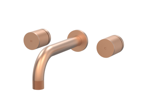 Tapware ParTaps IDK Wall Basin Set Colour: Brushed Copper Style: Original Place & Palette