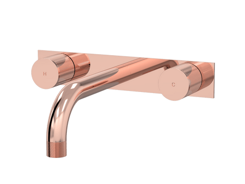 Tapware ParTaps IDK Wall Basin Set Colour: Copper Style: On Plate Place & Palette