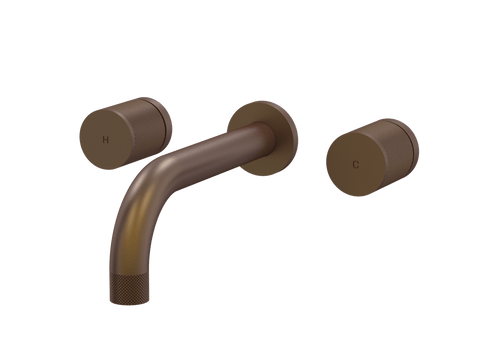Tapware ParTaps IDK Wall Basin Set Colour: Native Brass Style: Original Place & Palette