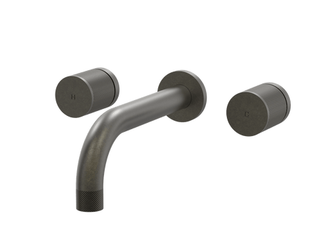 Tapware ParTaps IDK Wall Basin Set Colour: Volcanic Grey Style: Original Place & Palette