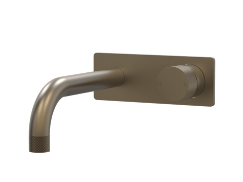 Tapware ParTaps IDK Wall Bath Mixer Set On Plate Colour: Antique Bronze Size: 160mm Place & Palette