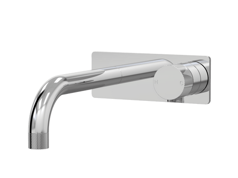 Tapware ParTaps IDK Wall Bath Mixer Set On Plate Colour: Chrome Size: 160mm Place & Palette