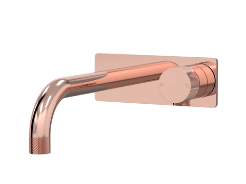 Tapware ParTaps IDK Wall Bath Mixer Set On Plate Colour: Copper Size: 160mm Place & Palette