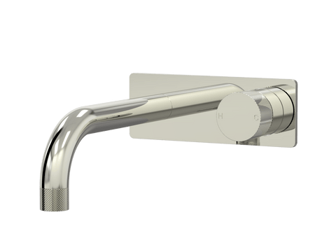 Tapware ParTaps IDK Wall Bath Mixer Set On Plate Colour: Luminick Size: 160mm Place & Palette