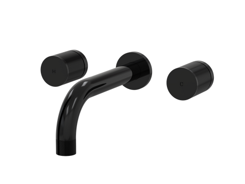 Tapware ParTaps IDK Wall Bath Set - No Plate Colour: Midnight Black Size: 160mm Place & Palette
