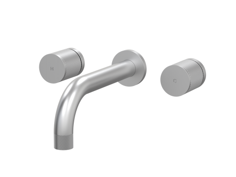 Tapware ParTaps IDK Wall Bath Set - No Plate Colour: Satin Pearl Size: 250mm Place & Palette