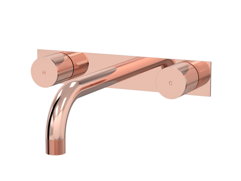 Tapware ParTaps IDK Wall Bath Set - On Plate Colour: Copper Size: 160mm Place & Palette