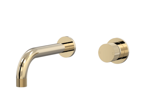 Tapware ParTaps IDK Wall Mixer Basin Set Outlet Colour: Brass Gold Size: 160mm Place & Palette