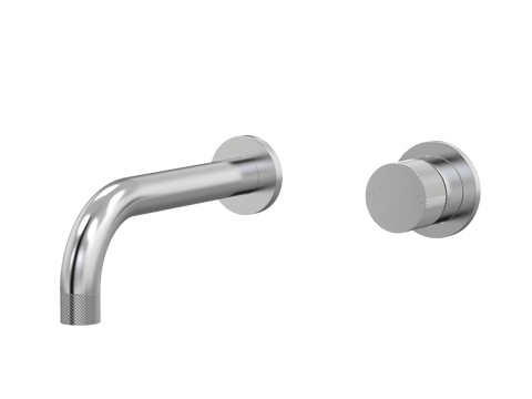 Tapware ParTaps IDK Wall Mixer Basin Set Outlet Colour: Brushed Chrome Size: 160mm Place & Palette