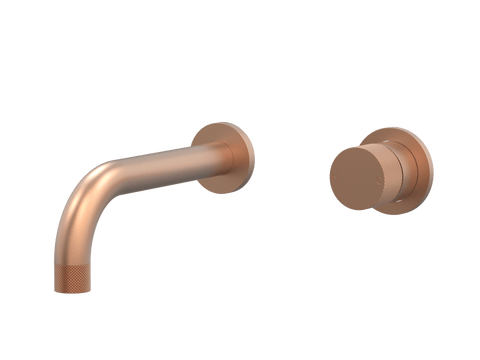 Tapware ParTaps IDK Wall Mixer Basin Set Outlet Colour: Brushed Copper Size: 160mm Place & Palette