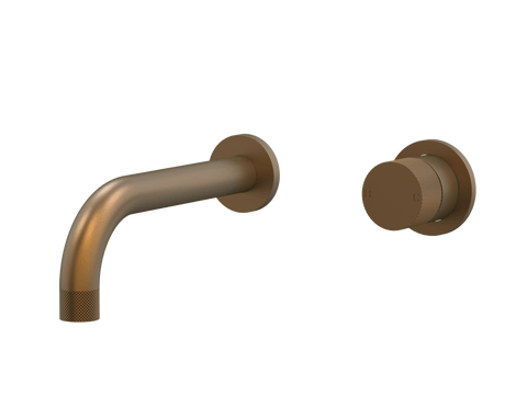 Tapware ParTaps IDK Wall Mixer Basin Set Outlet Colour: Burnished Size: 160mm Place & Palette