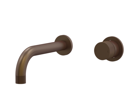 Tapware ParTaps IDK Wall Mixer Basin Set Outlet Colour: Native Brass Size: 160mm Place & Palette