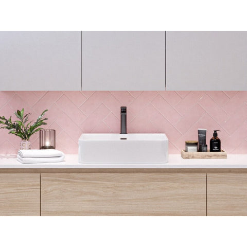 Basins Timberline Iconic 420mm Ceramic Basin Color: White Gloss Place & Palette