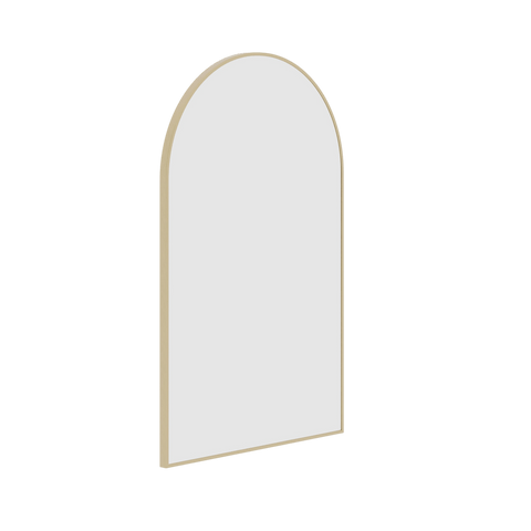 Mirrors Thermogroup Arch Framed Mirror Colour: Gold Demister: With Demister Place & Palette