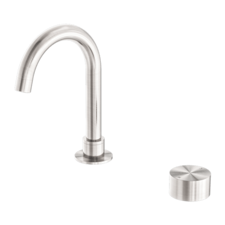 Tapware Nero Kara Progressive Basin Set Colour: Brushed Nickel Place & Palette