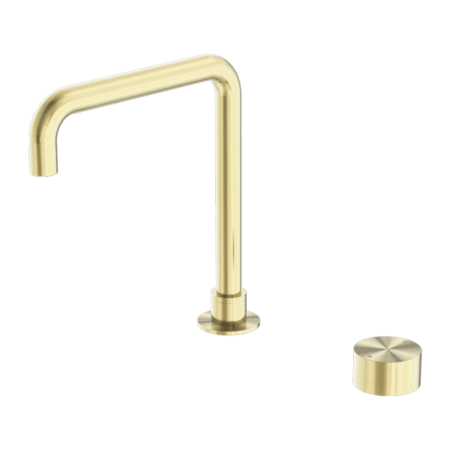Tapware Nero Kara Progressive Tall Basin Set Colour: Brushed Gold Place & Palette