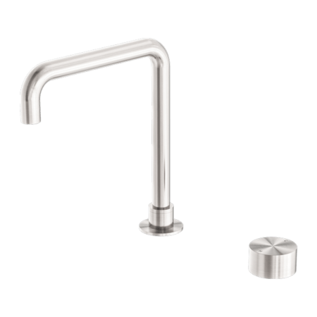 Tapware Nero Kara Progressive Tall Basin Set Colour: Brushed Nickel Place & Palette
