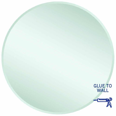 Mirrors Thermogroup Kent 18mm Bevel Round Mirror Style: Glue-to-Wall Size: 900x900x5mm Place & Palette
