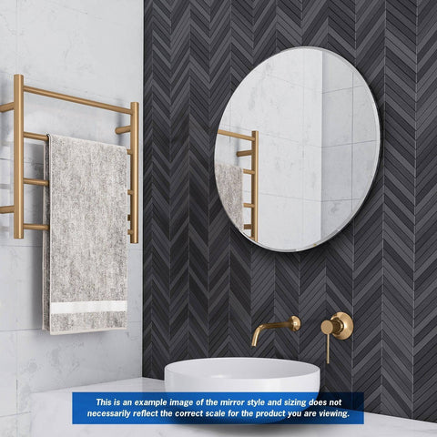 Mirrors Thermogroup Kent 18mm Bevel Round Mirror Style: Hangers Size: 500x500x14mm Place & Palette