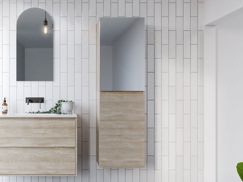 Vanities Timberline Lincoln Mirror Tallboy Wall Hung Size: W 450mm Place & Palette