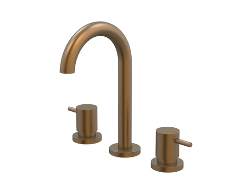 Tapware ParTaps Lugano Basin Set Swivel Colour: Burnished Place & Palette