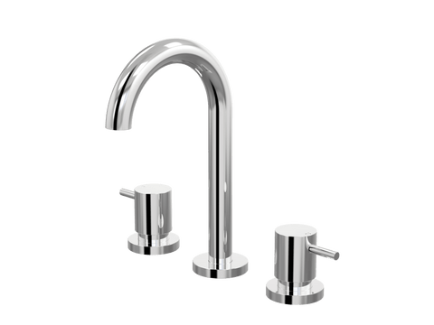 Tapware ParTaps Lugano Basin Set Swivel Colour: Chrome Place & Palette