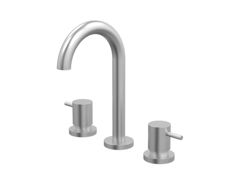 Tapware ParTaps Lugano Basin Set Swivel Colour: Satin Pearl Place & Palette