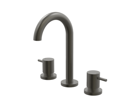 Tapware ParTaps Lugano Basin Set Swivel Colour: Volcanic Grey Place & Palette