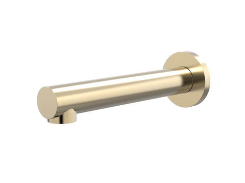 Tapware ParTaps Lugano Basin Wall Fixed Outlet Colour: Brushed Brass Gold Style: Original Place & Palette