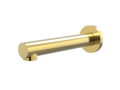 Tapware ParTaps Lugano Basin Wall Fixed Outlet Colour: Brushed Gold Style: Original Place & Palette
