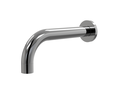 Tapware ParTaps Lugano Bath Wall Fixed Outlet - 90 Degree Colour: Black Sapphire Outlet: 160mm Place & Palette