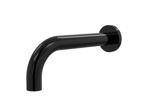 Tapware ParTaps Lugano Bath Wall Fixed Outlet - 90 Degree Colour: Midnight Black Outlet: 160mm Place & Palette
