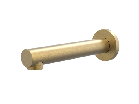 Tapware ParTaps Lugano Bath Wall Fixed Outlet Colour: Rumbled Brass Outlet: 160mm Place & Palette