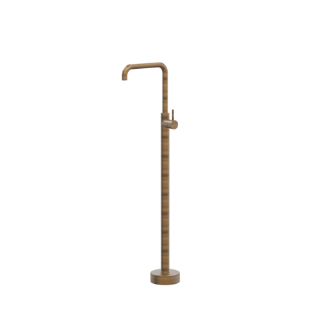 Tapware ParTaps Lugano Floor Bath Filler Mixer Colour: Chrome Style: Gooseneck Place & Palette