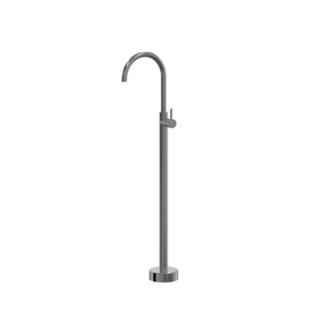 Tapware ParTaps Lugano Floor Bath Filler Mixer Colour: Black Sapphire Style: Gooseneck Place & Palette