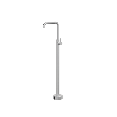 Tapware ParTaps Lugano Floor Bath Filler Mixer Colour: Brushed Chrome Style: 90 Degree Place & Palette