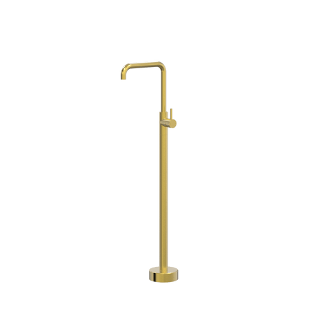 Tapware ParTaps Lugano Floor Bath Filler Mixer Colour: Brushed Gold Style: 90 Degree Place & Palette
