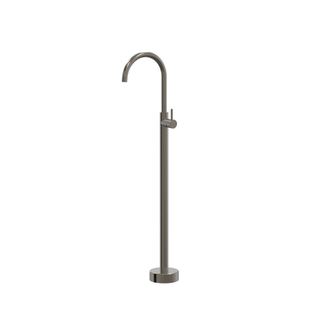 Tapware ParTaps Lugano Floor Bath Filler Mixer Colour: Brushed Gunmetal Style: Gooseneck Place & Palette