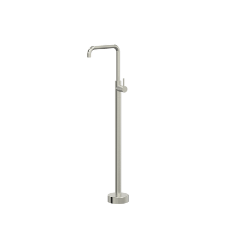 Tapware ParTaps Lugano Floor Bath Filler Mixer Colour: Brushed Nickel Style: 90 Degree Place & Palette