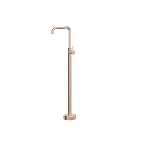 Tapware ParTaps Lugano Floor Bath Filler Mixer Colour: Brushed Rose Gold Style: 90 Degree Place & Palette
